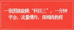 一张图就能跳“科目三”，一分钟学会，流量爆炸，保姆级教程【揭秘】-KJ分享