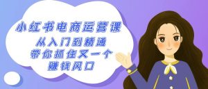 2024小红书电商运营课,从入门到精通,带你抓住又一个赚钱风口(50节课)-KJ分享