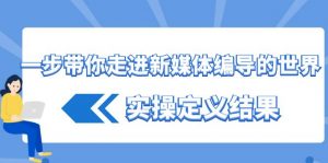 一步带你走进 新媒体编导的世界，实操定义结果（17节课）-KJ分享