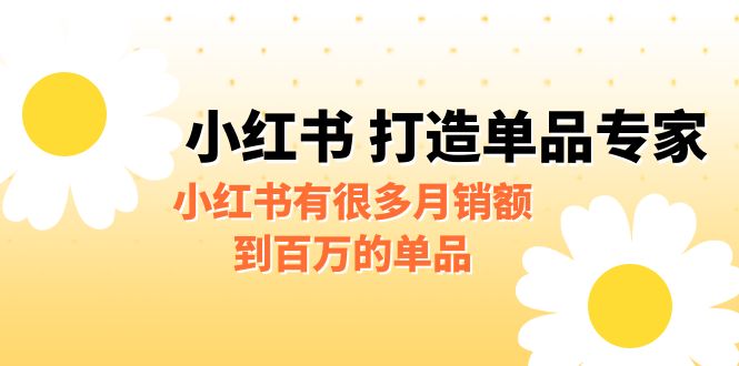 [小红书　]某公众号付费文章《小红书 打造单品专家》小红书有很多月销额到百万的单品-KJ分享
