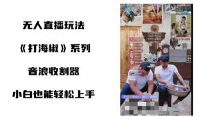 打海椒无人直播整蛊项目，小白轻松上手撸音浪收割器-KJ分享