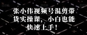 张小伟视频号混剪带货实操课，小白也能快速上手！-KJ分享
