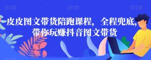 皮皮图文带货陪跑课程，全程兜底，带你玩赚抖音图文带货-KJ分享