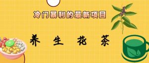 冷门暴力的最新项目，养生花茶，八九月份的红利期马上到来，两个月10w不是梦-KJ分享