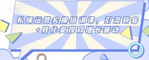 私域运营实操培训课，引流获客+转化变现双增长驱动-KJ分享