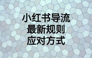 小红书导流最新规则应对方式，新规以后目前还可用的引流方式解读-KJ分享