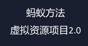 虚拟资源掘金课,虚拟资源的全套玩法 价值1980元-KJ分享