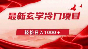 最新冷门玄学项目，零成本一单268，轻松日入1000＋-KJ分享