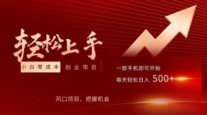 飞车出库视频搬运,小白0成本上手项目,轻松日入500+(内含素材资源包)-KJ分享