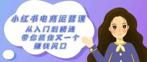 2024小红书-电商运营课,从入门到精通,带你抓住又一个赚钱风口(50节课)-KJ分享
