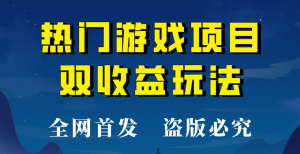 【全网首发】热门游戏双收益项目玩法,每天花费半小时,实操一天500多!-KJ分享