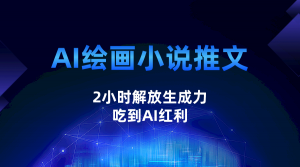 AI绘画小说推文，2小时解放生产力，吃到AI红利-KJ分享