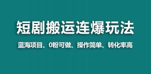 【蓝海野路子】视频号玩短剧,搬运+连爆打法,一个视频爆几万收益!-KJ分享