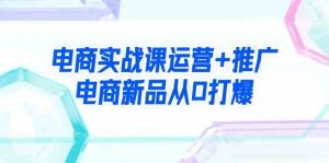 电商实战课运营+推广,电商新品从0打爆(99节视频课)-KJ分享