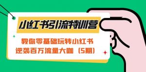 小红书引流特训营-第5期：教你零基础玩转小红书，逆袭百万流量大咖-KJ分享
