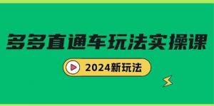多多直通车玩法实战课,2024新玩法(7节课)-KJ分享