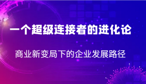 一个超级连接者的进化论 商业新变局下的企业发展路径-KJ分享