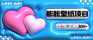 小红书膨胀壁纸项目玩法,女生最爱的壁纸,0门槛新手也可操作日入300+-KJ分享