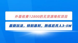 全网首发!外面收费12800的无货源维权最新暴利玩法,轻松月入3-5W-KJ分享