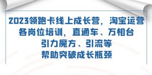 2023领跑·卡 线上成长营 淘宝运营各岗位培训 直通车 万相台 引力魔方 引流-KJ分享