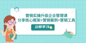 营销实操升级·企业管理课:分享核心框架+营销案例+营销工具(课程+文档)-KJ分享