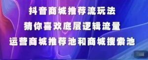 抖音商城运营课程,猜你喜欢入池商城搜索商城推荐人群标签覆盖-KJ分享