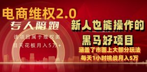 电商维权 4.0 如何做到月入 5 万+每天 1 小时新人也能快速上手【仅揭秘】-KJ分享