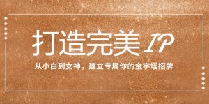 打造完美IP：从小白到女神，建立专属你的金字塔招牌（15节课）-KJ分享