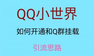 最近很火的QQ小世界视频挂群实操来了,小白即可操作,每天进群1000+-KJ分享
