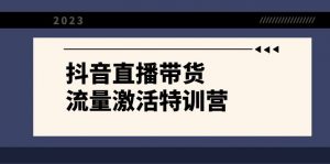 抖音直播带货-流量激活特训营，入行新手小白主播必学（21节课+资料）-KJ分享