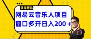 网易云挂机项目延伸玩法，电脑操作长期稳定，小白易上手-KJ分享