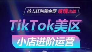 TikTok Shop美区小店进阶运营，快速掌握各流量渠道玩法，抢占红利黄金期，嘎嘎出单-KJ分享