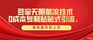 豆瓣无限截流创业粉，一键操作，卷死同行，简单操作好上手附赠全套工具-KJ分享
