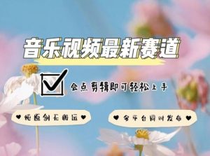 音乐视频赛道最新玩法，纯原创不违规，可所有平台同时发布，会点剪辑即可轻松拿捏-KJ分享