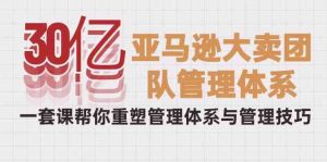 30亿-亚马逊大卖团队管理体系,一套课帮你重塑管理体系与管理技巧-KJ分享