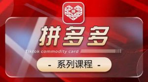2024拼多多系列课,【基础】【运营】【活动】【推广】【玩法】5大模块-KJ分享