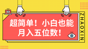 超简单图文项目！小白也能月入五位数-KJ分享