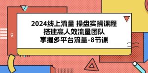 2024线上流量 操盘实操课程,搭建高人效流量团队,掌握多平台流量-8节课-KJ分享