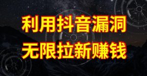 利用抖音链接漏洞，无限拉新赚钱【漏洞原理+操作流程】-KJ分享