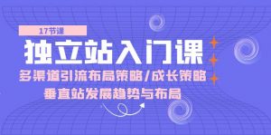 独立站 入门课：多渠道 引流布局策略/成长策略/垂直站发展趋势与布局-KJ分享