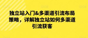 独立站入门&多渠道引流布局策略,详解独立站如何多渠道引流获客-KJ分享
