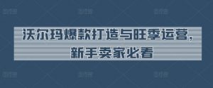 沃尔玛爆款打造与旺季运营，新手卖家必看-KJ分享