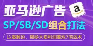 亚马逊SP/SB/SD广告组合打法,揭秘大卖利润暴涨7倍战术-KJ分享