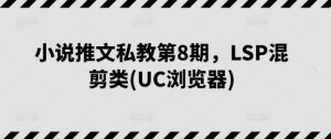 小说推文私教第8期，LSP混剪类(UC浏览器)-KJ分享