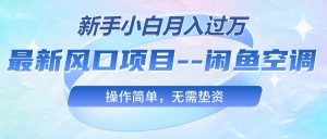 最新风口项目—闲鱼空调，新手小白月入过万，操作简单，无需垫资-KJ分享