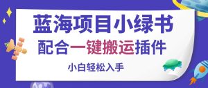 蓝海项目小绿书，配合一键搬运插件，小白轻松入手-KJ分享