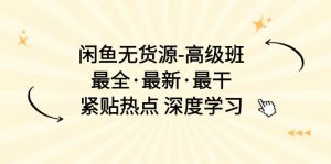 闲鱼无货源-高级班，最全·最新·最干，紧贴热点 深度学习（17节课）-KJ分享