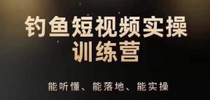 0基础学习钓鱼短视频系统运营实操技巧，钓鱼再到系统性讲解定位ip策划技巧-KJ分享