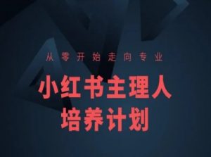 小红书课程简化版,从零开始走向专业,小红书主理人培养计划-KJ分享