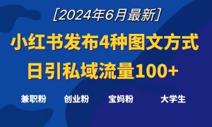 小红书发布这4种图文,就能日引私域流量100+-KJ分享
